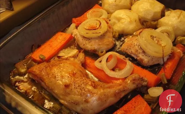 Filete De Jamón Con Relleno De Manzana