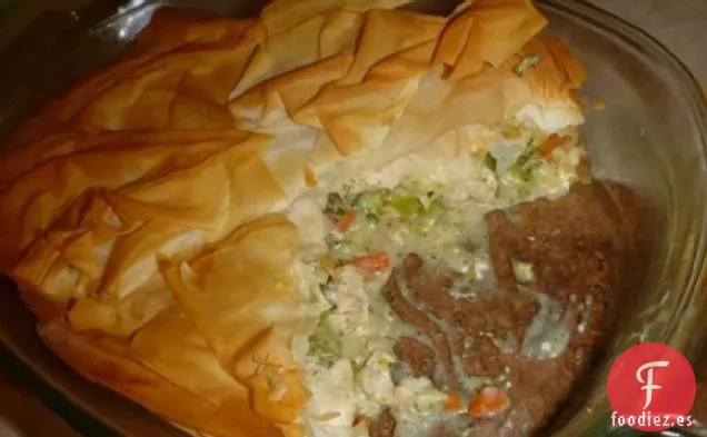 Pastel De Pollo Con Bajo Contenido De Grasa Y Filo