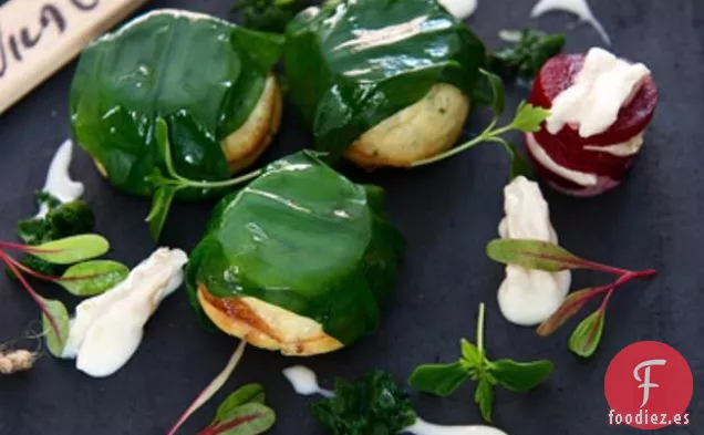 Frittata De Ajo Silvestre Y Queso De Cabra