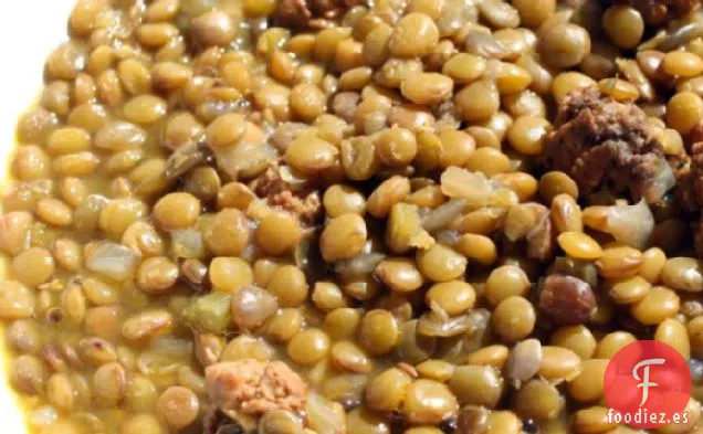 Francés en un instante: Sopa de Lentejas y Salchichas