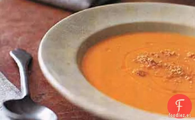 Sopa Cremosa de Calabaza sin Crema de Fabio