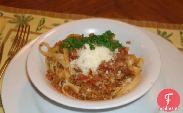 Fettuccine Boloñesa de Mario Batali