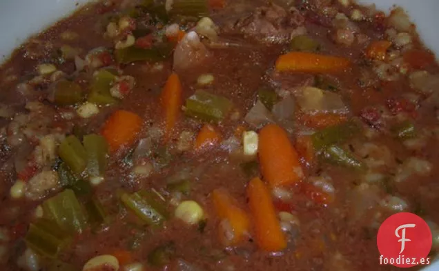 Sopa de Carne y Cebada