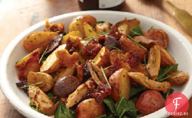 Patatas Asadas con Crujientes y Cebollino