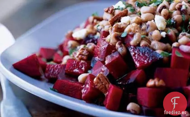 Ensalada de Remolacha y Guisantes de Ojos Negros