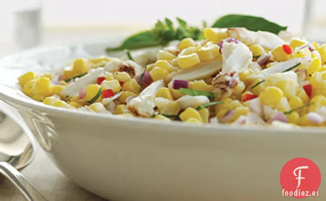 Ensalada Fría de Maíz y Cangrejo