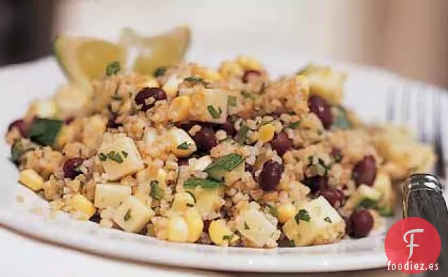 Ensalada de Bulgur Mexicano con Vinagreta de Jalapeño Cítrico