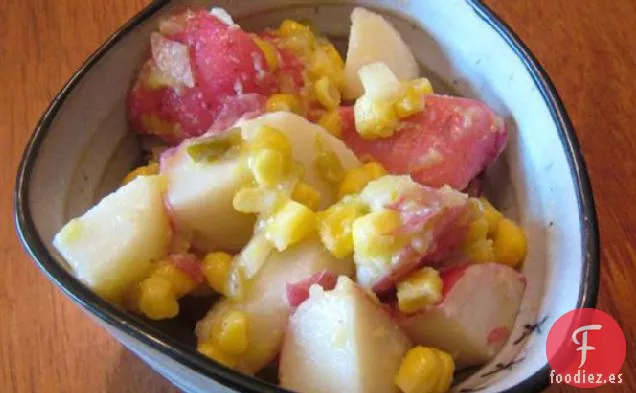 Ensalada de Patata Con Vinagreta de Maíz y Jalapeño