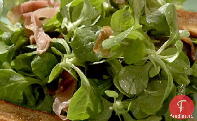 Ensalada de Maché, Jamón y Chirivía