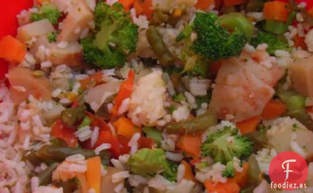 Ensalada Argentina de Arroz y Verduras