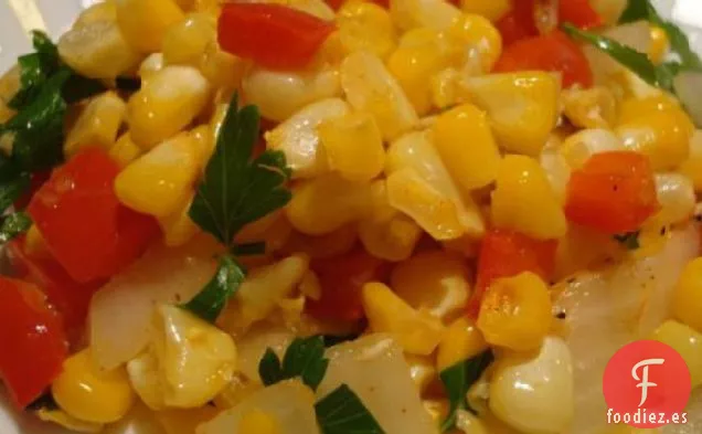 Ensalada de Maíz Tostado, Pimentón Ahumado y Lima