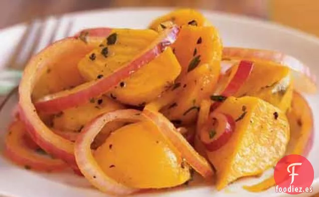 Ensalada de Remolacha Asada con Vinagreta de Estragón