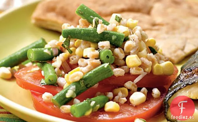 Ensalada de Farro, Frijoles Verdes, Maíz y Tomate Abraham Lincoln