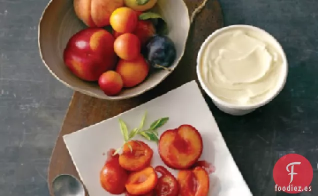 Ensalada de Frutas Asadas con Verbena de Limón