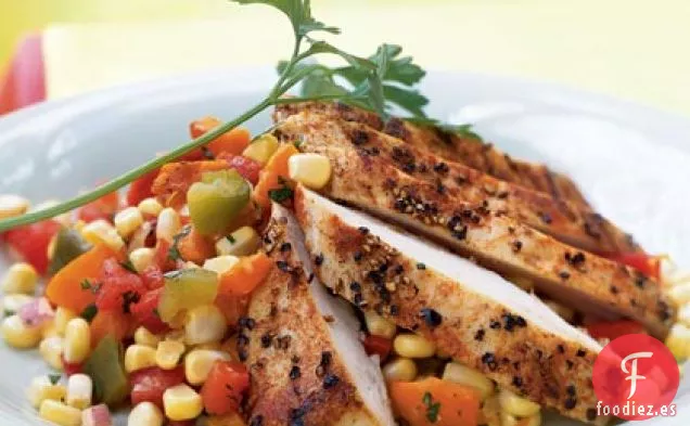 Ensalada de Maíz y Pimiento Asado