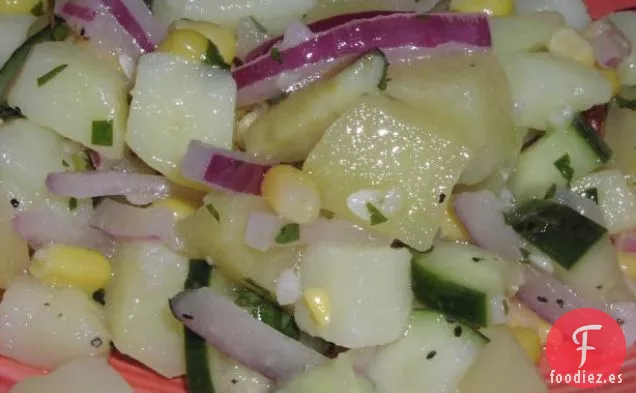 Ensalada Fácil y rápida de Frijoles y Maíz