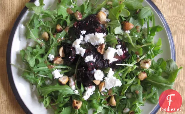 Ensalada De Remolacha Asada Y Avellanas Con Queso Feta