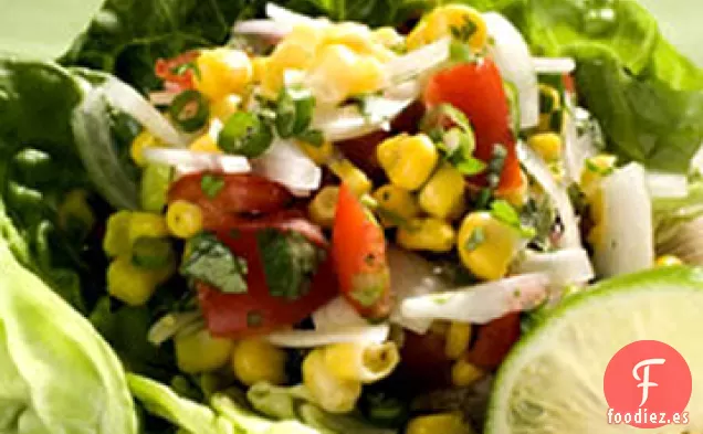 Ensalada de Maíz, Cebolla Dulce y Tomate