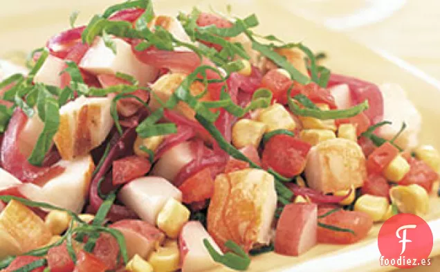 Ensalada de Langosta con Verduras de Verano