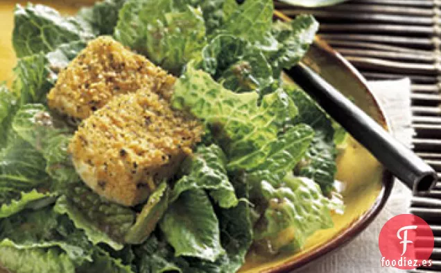 Ensalada Romana con Aderezo de Chipotle y Queso Fresco Caliente