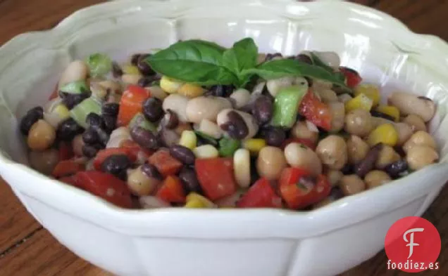 Ensalada de Frijoles Baja en Grasa