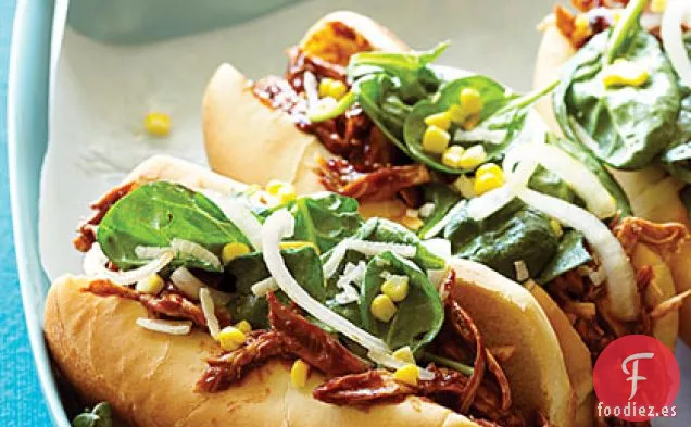 Subs de Ensalada de Pollo a la Barbacoa