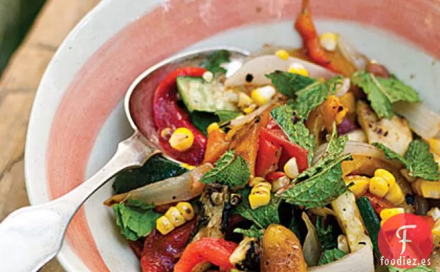 Ensalada de Verduras Asadas al Fuego