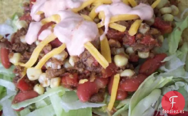 Ensalada de Tacos Vegetariana Rápida