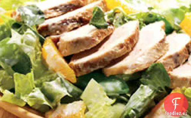 Ensalada de Pollo con Jengibre Caliente con Verduras Crujientes