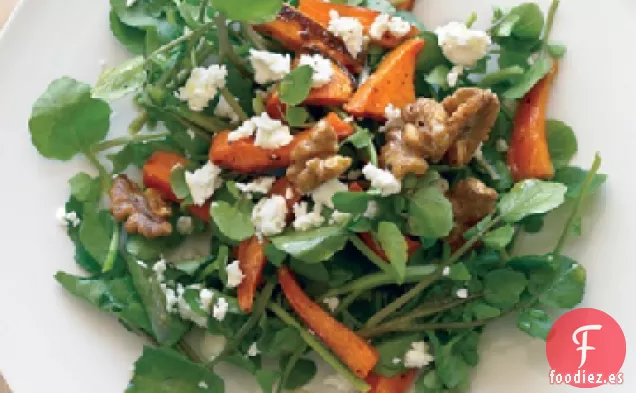 Ensalada de Berros con Batatas Asadas