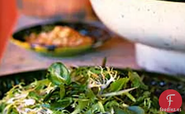 Frisée, berros y ensalada de Menta