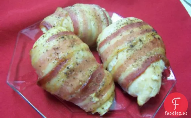 Pechugas de Pollo Rellenas de Boursin Envueltas en Tocino - ¡un Deux!