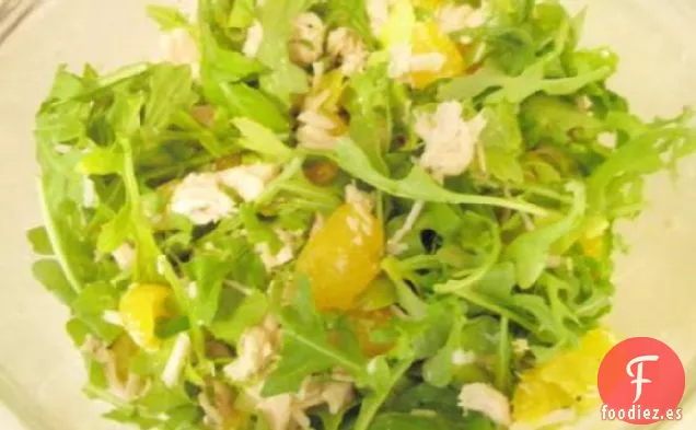 Ensalada de Pollo Con Mandarinas y Nueces