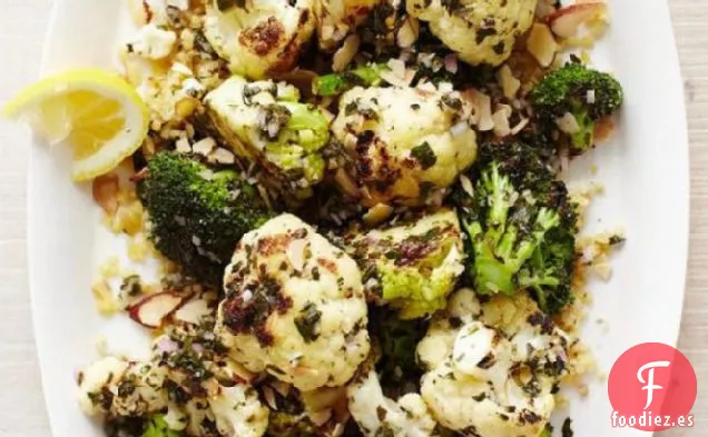 Brassica a la Parrilla de Daniel Patterson con Vinagreta Verde Diente de León