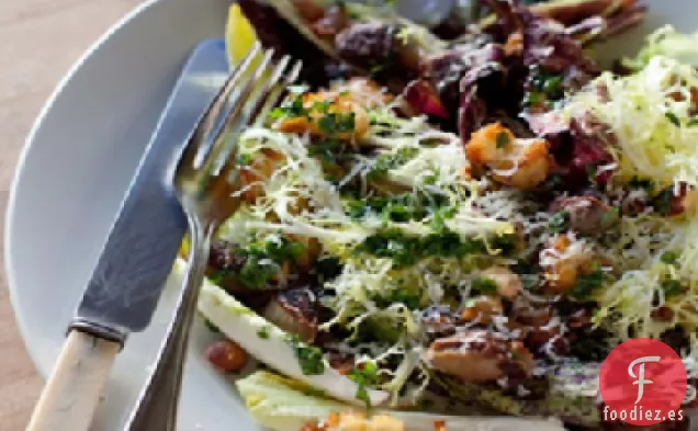 Ensalada de Pan Caliente de Invierno