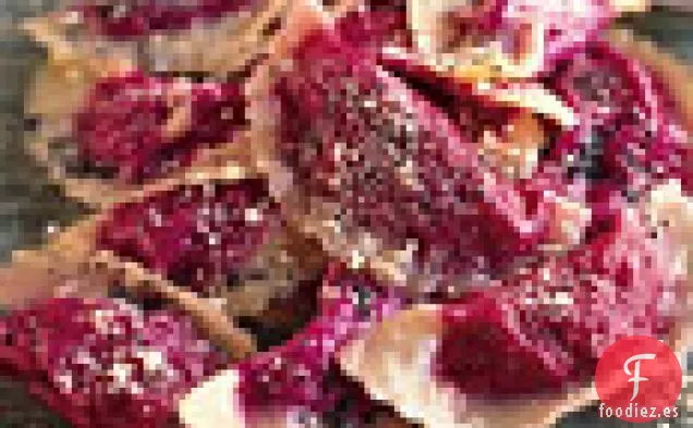 Ravioles de Remolacha con Mantequilla de Semilla de Amapola