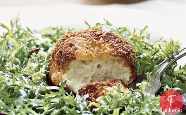 Ensalada De Queso de Cabra Caliente Crujiente