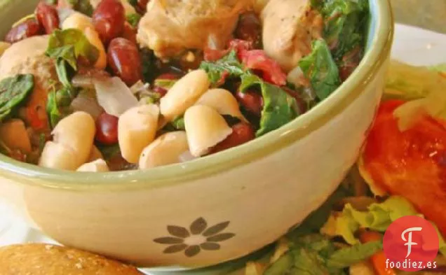 Salchichas, Frijoles y Verduras