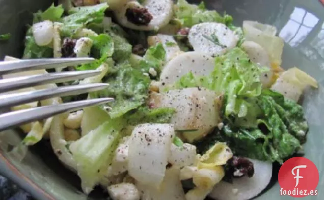 Nabos y Escarola para Bebés en Aderezo de Mostaza y Miel