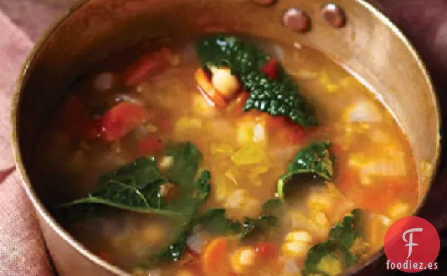 Sopa de Col Rizada