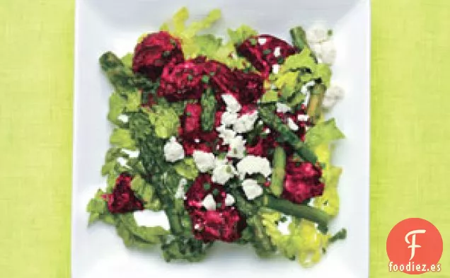 Ensalada de remolacha y espárragos