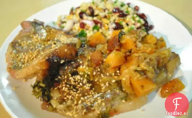 Crock Pot Chuletas de Cordero Marroquíes y Ciruelas Pasas