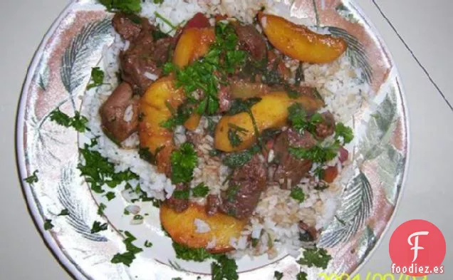 Cordero Con Melocotones