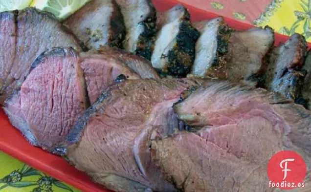 Estante de Cordero Glaseado con Miel y Limón