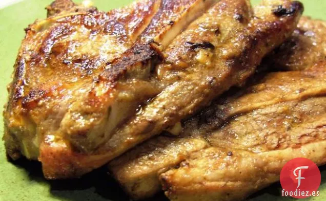 Chuletas de Cordero a la Parrilla con Vino