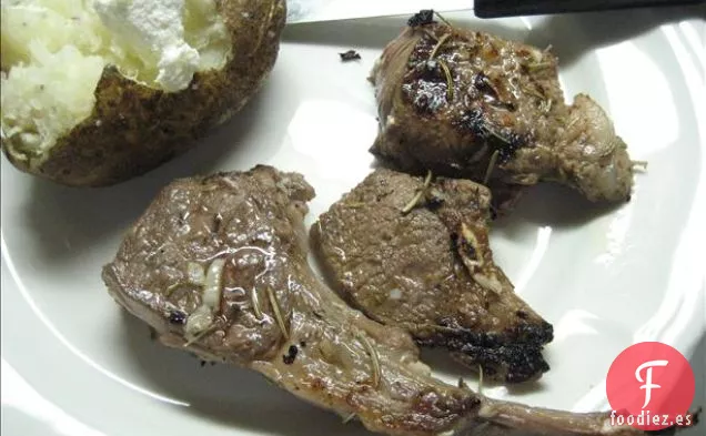 Souvlaki Griego de Kittencal(Brochetas de Cordero o Cerdo a la Parrilla)
