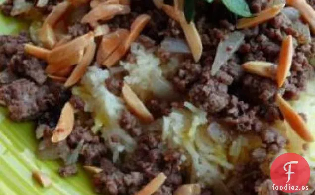 Timman Z'affaran (Arroz De Azafrán Iraquí Con Carne)