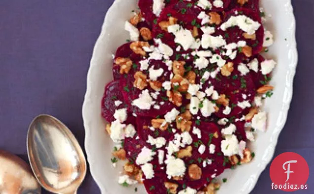 Ensalada De Remolacha Asada Con Queso Feta Y Nueces