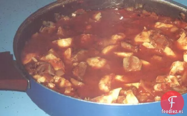Estofado de Cordero, Alcachofa y Tomate