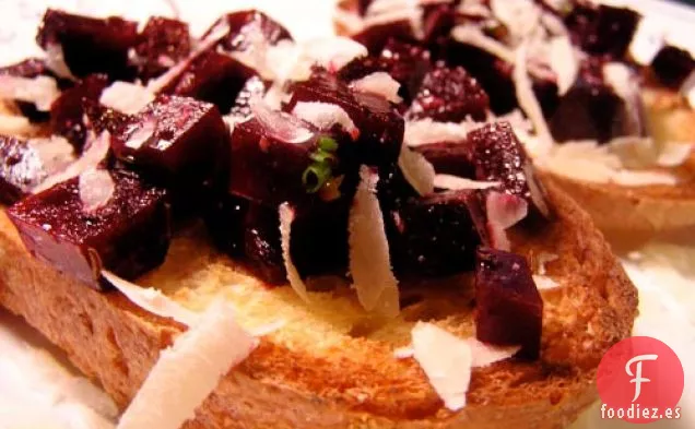Cena de Esta Noche: Bruschetta de Remolacha Asada